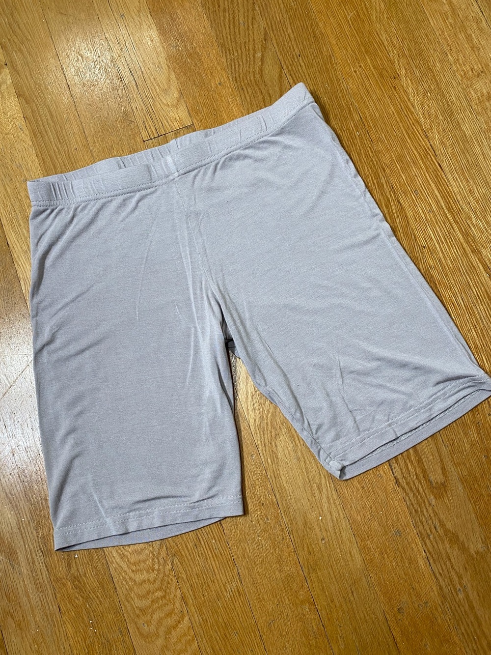 Yala Viscose Bamboo Blend Soft Light Gray Pajama Lounge Shorts M
